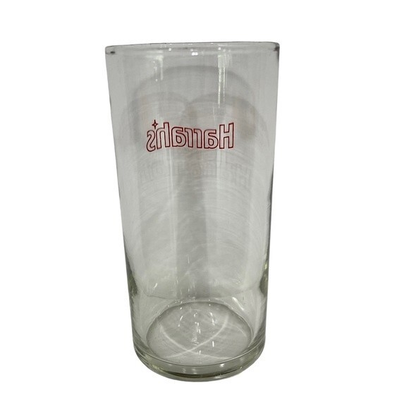 Vintage Harrah's Casino Clear Cocktail Glass Barware Red Logo Souvenir 8 oz - Picture 4 of 11